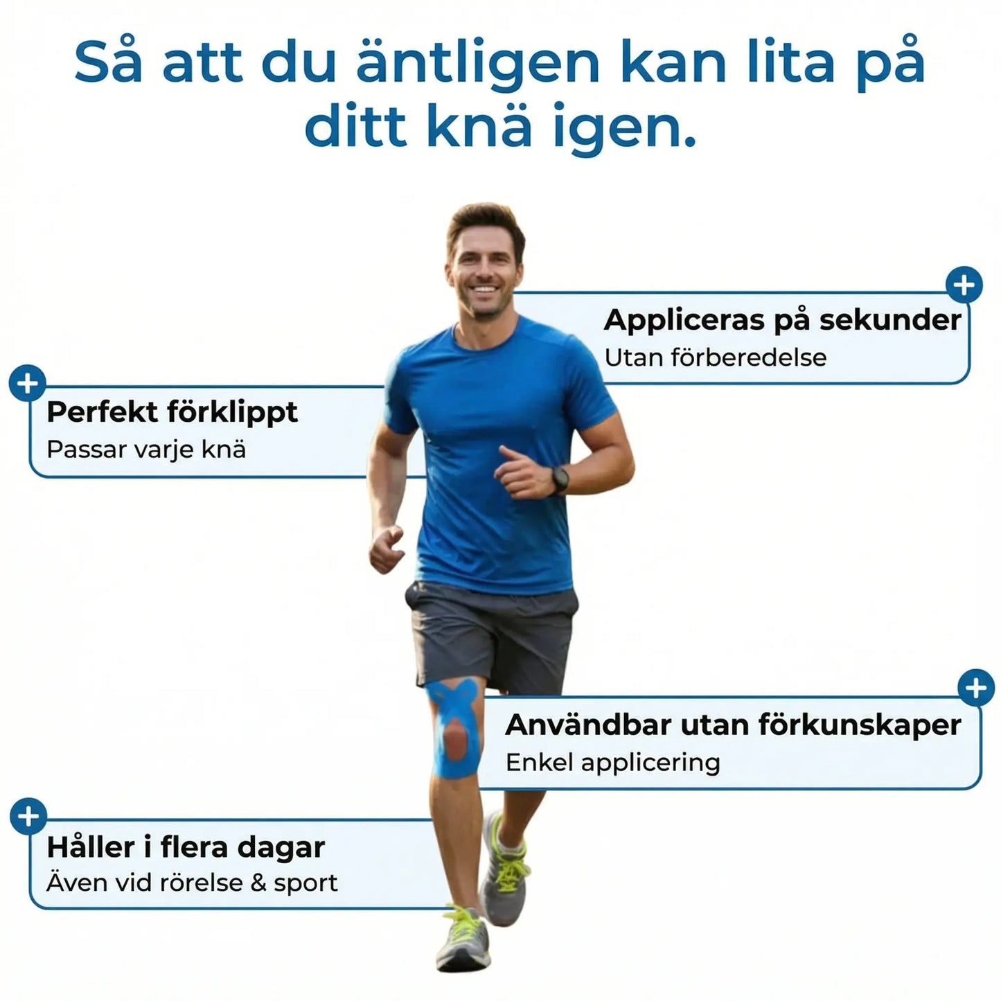 TAPEX™ – Kinesiotape som stödjer ditt knä