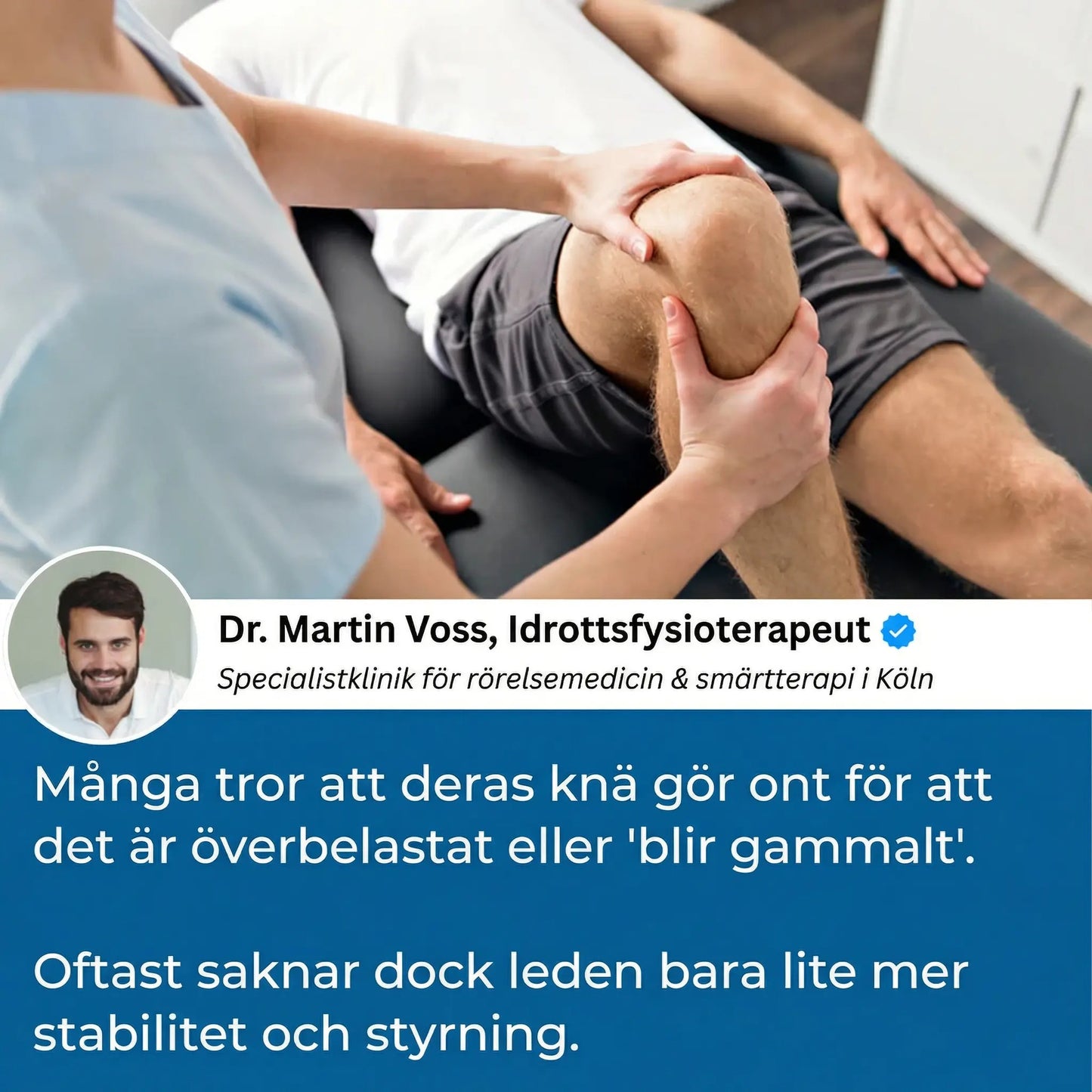 TAPEX™ – Kinesiotape som stödjer ditt knä